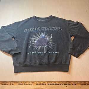 Womens Pink‎ Floyd The Dark Side Of The Moon Crewneck Sweater Gray Size Small